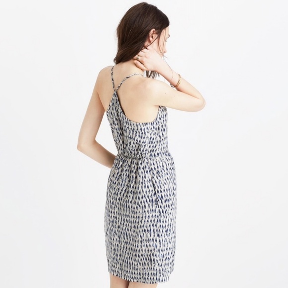 Madewell Silk Sunlight Cami Dress Painted Feathers - Picture 2 of 8